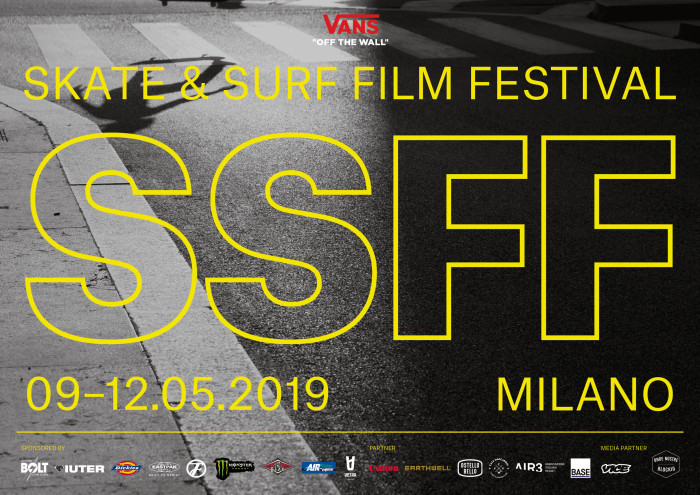 SSFF 2019 terza edizione di Skate & Surf Film Festival, dal 9 al 12 Maggio