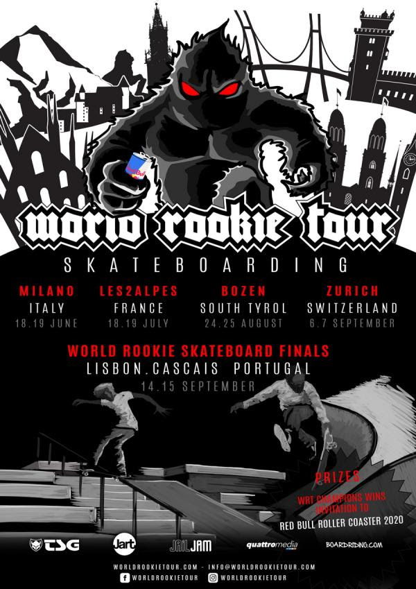 The Black Yeti announces the World Rookie Tour Skateboarding