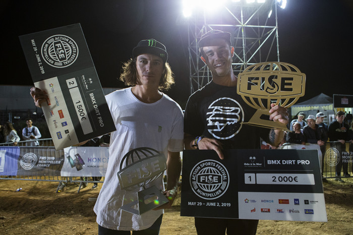 Pat Casey and Leandro Moreira take 1st and 2nd in Dirt at FISE Montpellier