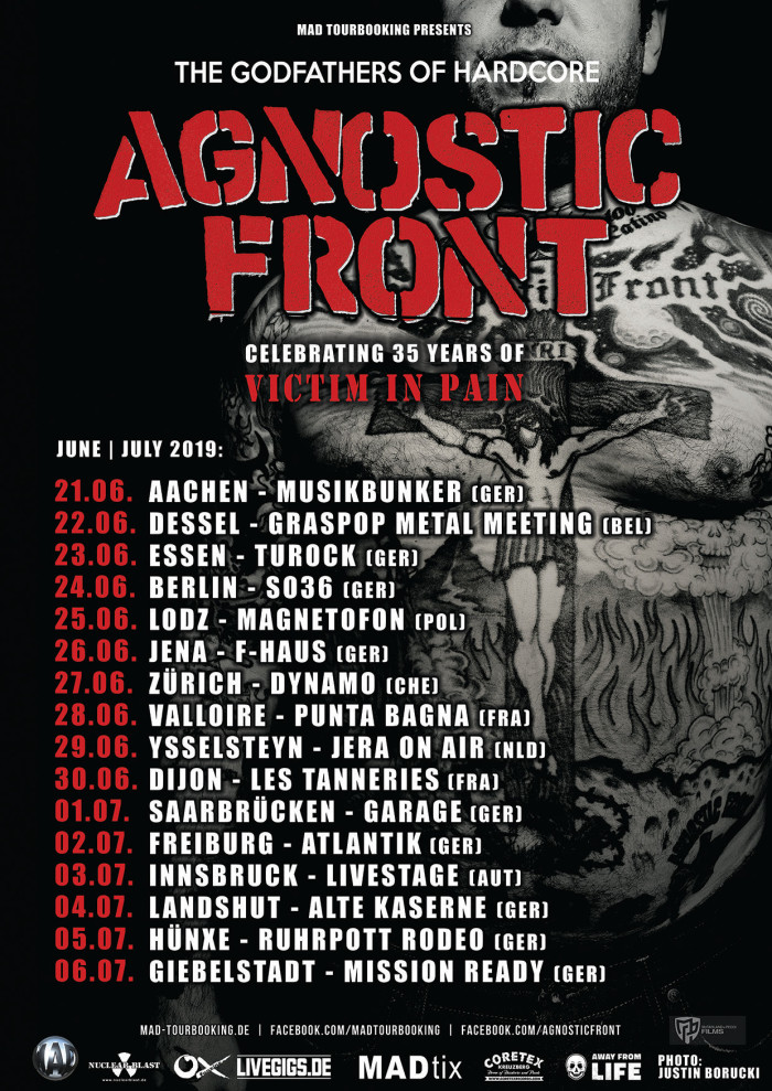 Agnostic Front to tour Europe this summer
