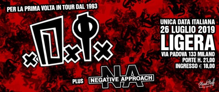 Venerdì 26 luglio D.I. + Negative Approach dal vivo al Ligera