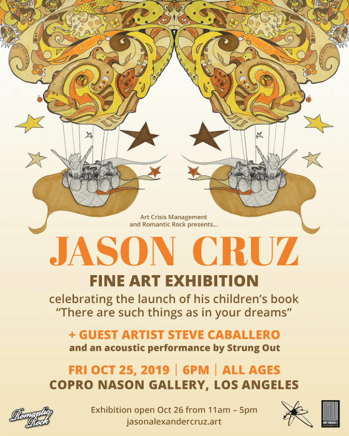 Punk Rock & Paintbrushes presents: artist Jason Cruz (frontman of Strung Out) Fine Art Exhibition