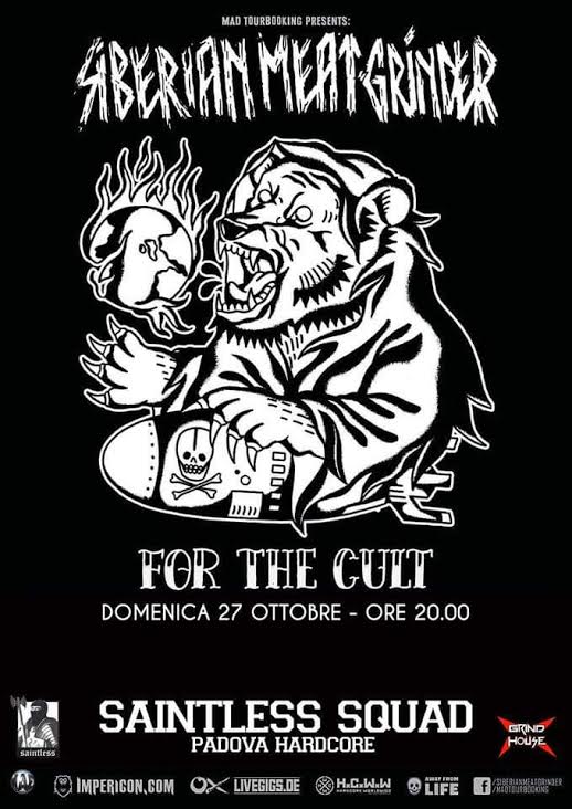 Siberian Meat Grinder + A Part Of US + LaPazzia, Grind House Club (PD), 27/10/2019
