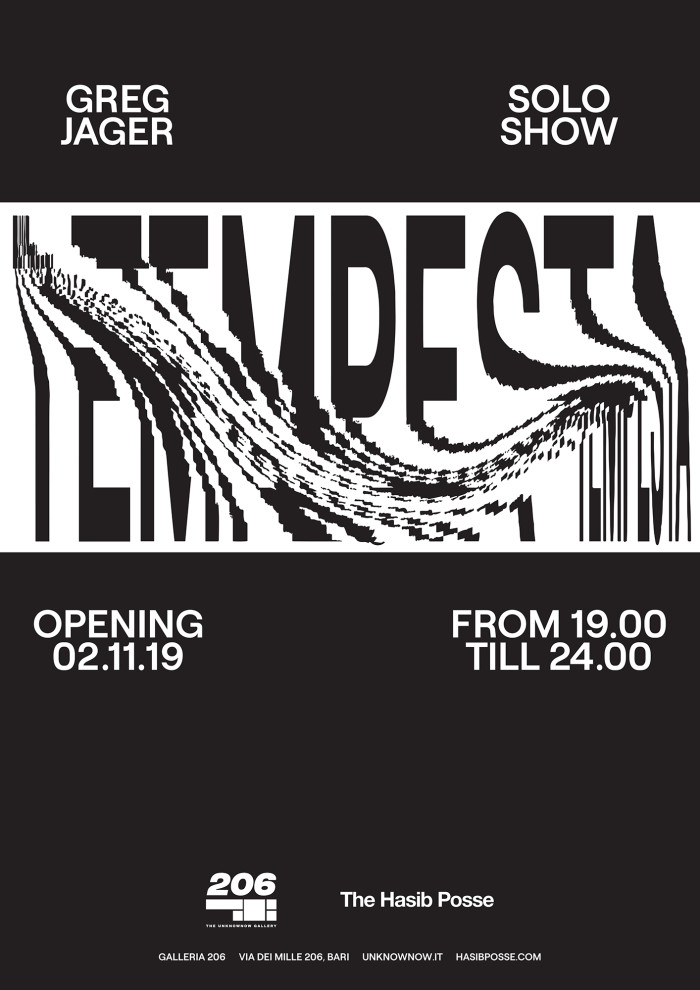 Tempesta / Greg Jager solo show