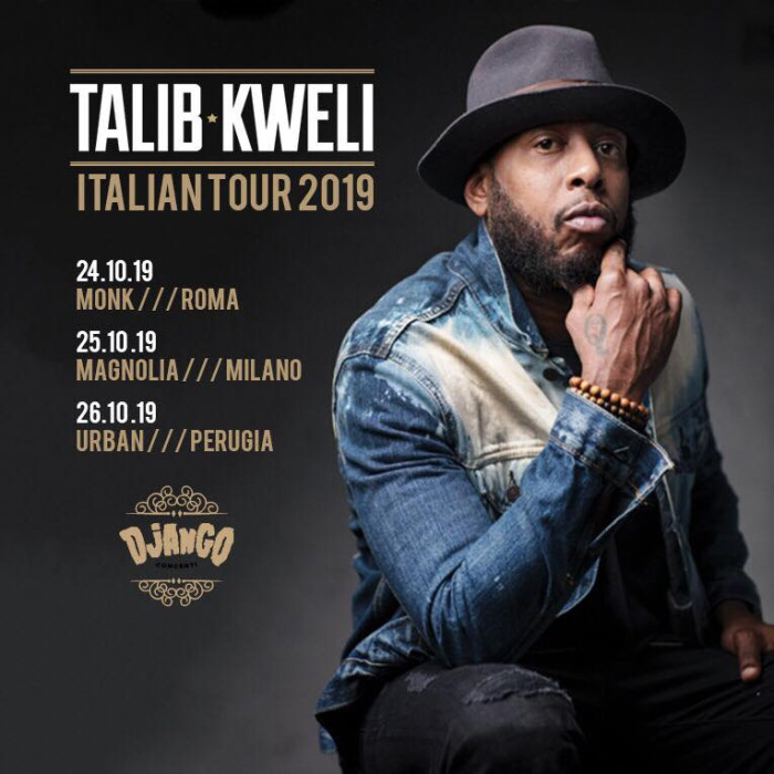 Il leggendario rapper Talib Kweli sarà in tour in Italia a fine Ottobre