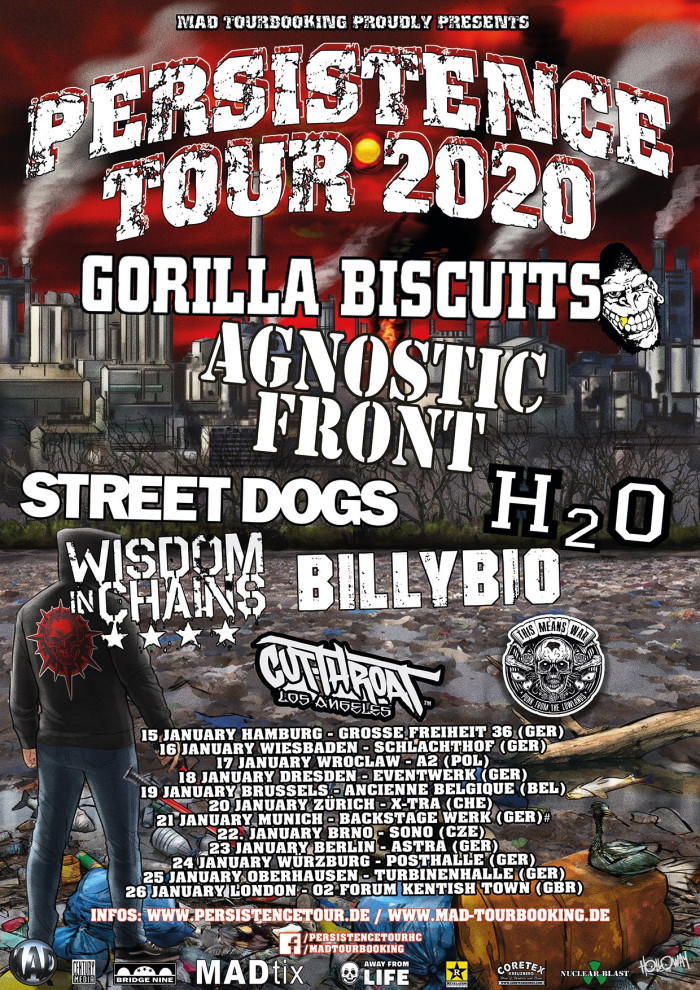 Agnostic Front – “Persistence Tour 2020″ starts today!