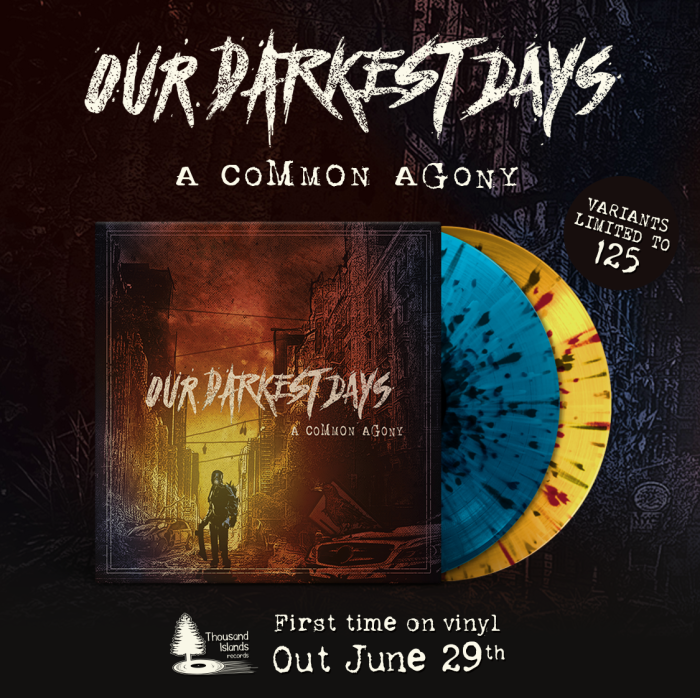 Our Darkest Days announce vinyl release of 2016 debut album, ‘A Common Agony’