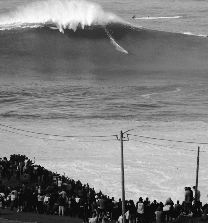 Big wave surfer Nic Von Rupp rides potentially the biggest waves ever surfed at Monster Nazaré
