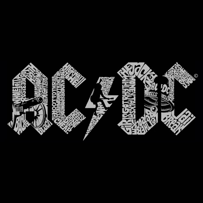 For Those About to Rock: LA Pop Art unveils AC/DC “Word Art” branded line of apparel