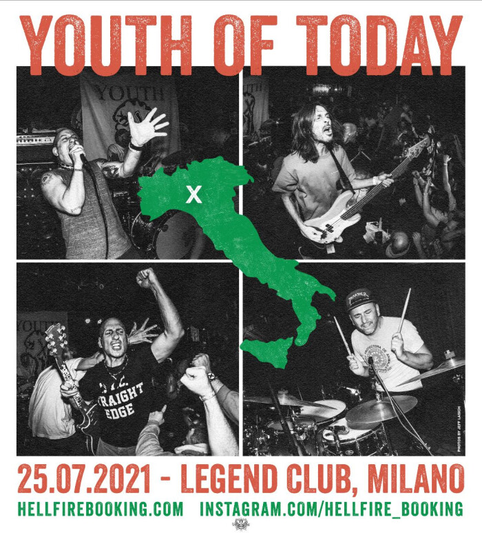 Youth Of Today: a luglio a Milano!