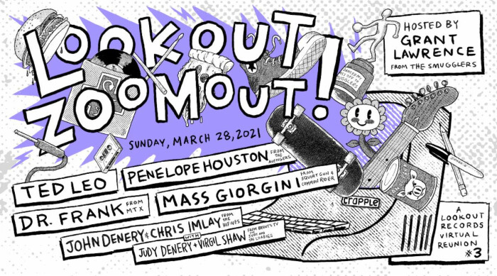 Lookout Zoomout 3 announced: 3° in a series of online Lookout Records reunion shows