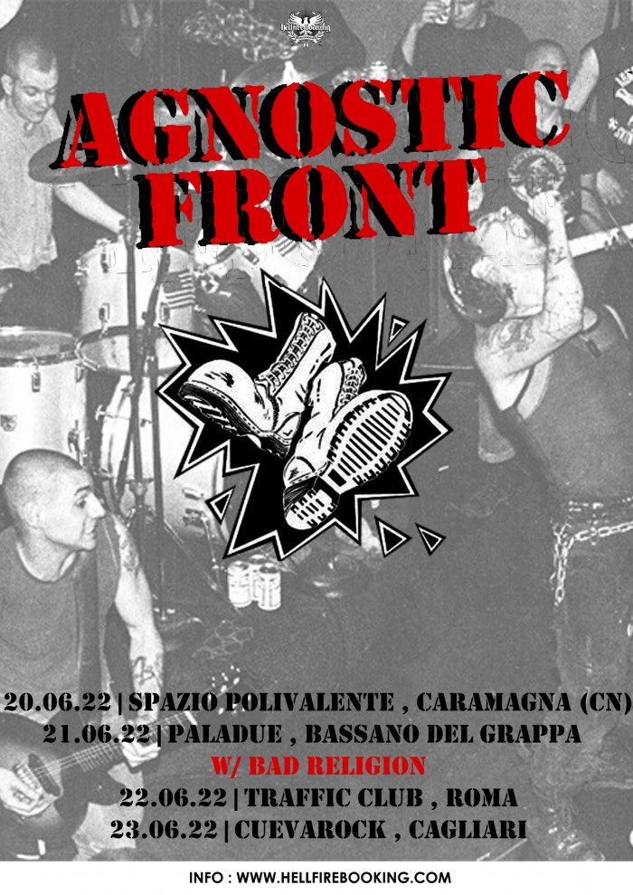 Agnostic Front e Neck Deep: di ritorno in Italia nel 2022