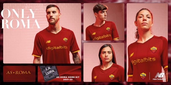 New Balance svela l’Home Kit AS Roma 21/22