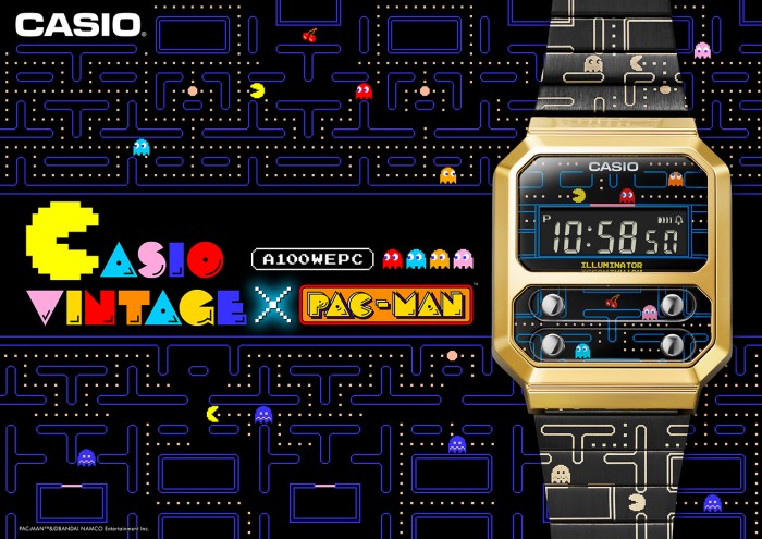 CASIO LANCIA IL NUOVO OROLOGIO DIGITALE IN COLLABORAZIONE CON PAC-MAN