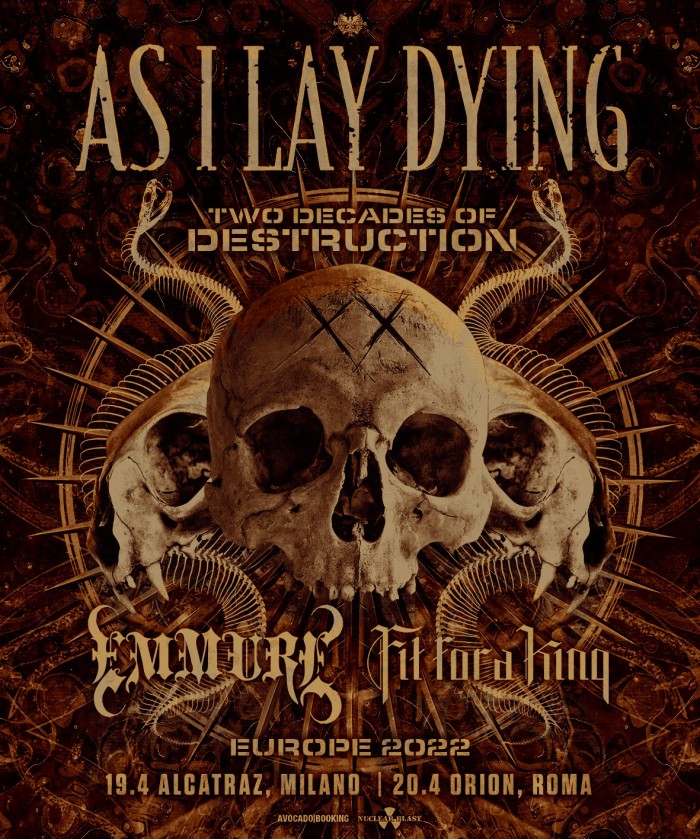 As I Lay Dying: aprile di fuoco