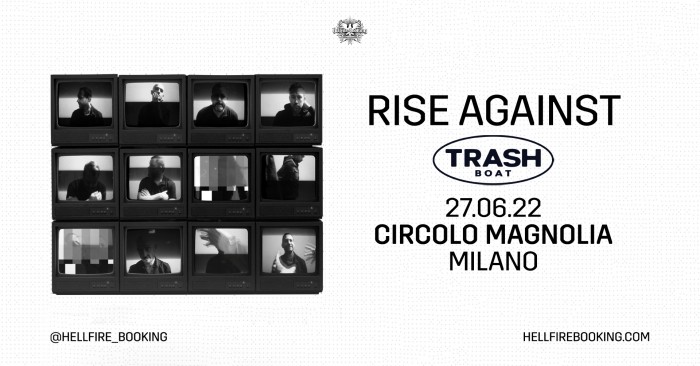 RISE AGAINST AL CIRCOLO MAGNOLIA IL 27 GIUGNO