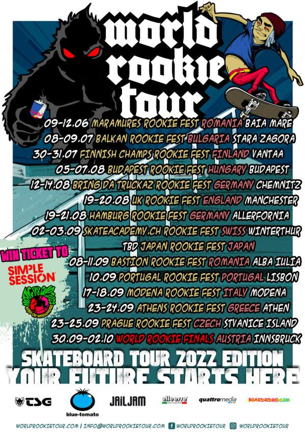 World Rookie Tour Skateboard 2022