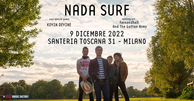 NADA SURF: UNA DATA IN ITALIA A DICEMBRE