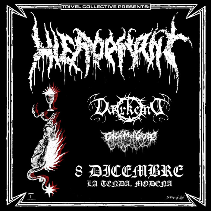 Hierophant, Darkend e Golem Of Gore live a La Tenda di Modena