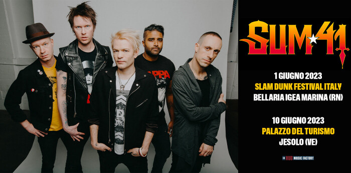 SUM 41 DUE DATE IN ITALIA NEL 2023