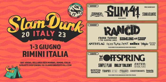 SLAM DUNK FESTIVAL ITALY 2023: SI AGGIUNGONO NUOVI NOMI ALLA LINE-UP