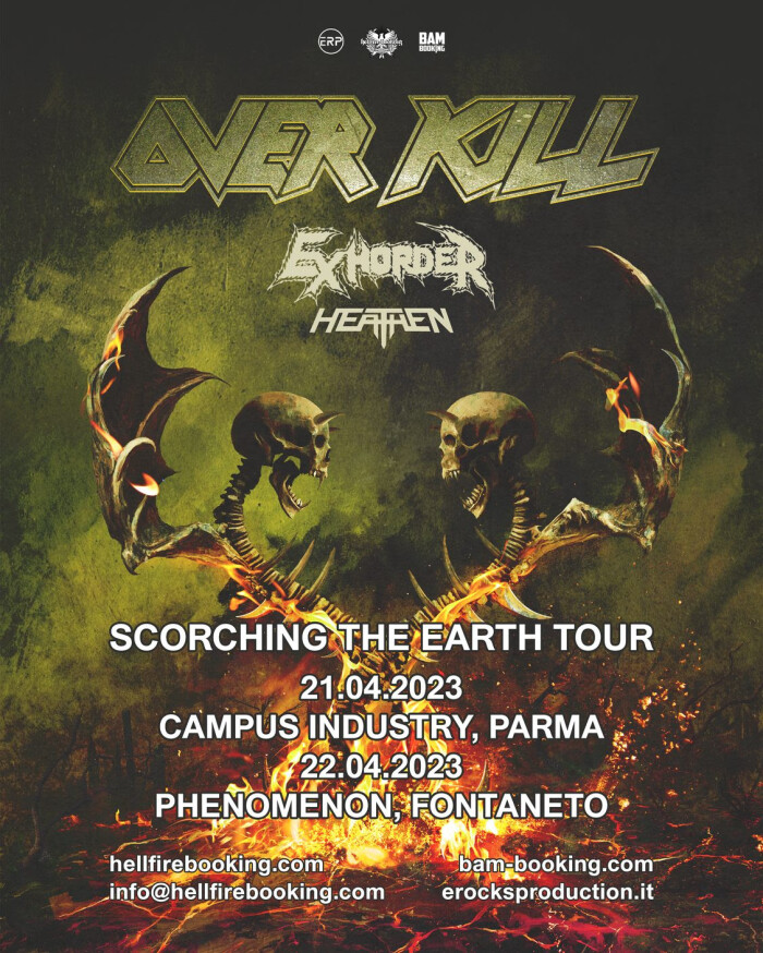 Overkill: in arrivo Exhorder e Heathen!