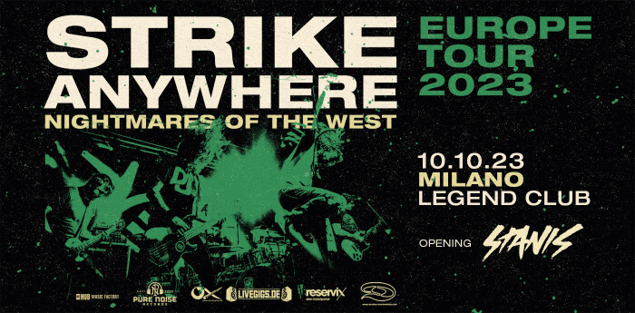 STRIKE ANYWHERE: UNA DATA IN ITALIA A OTTOBRE