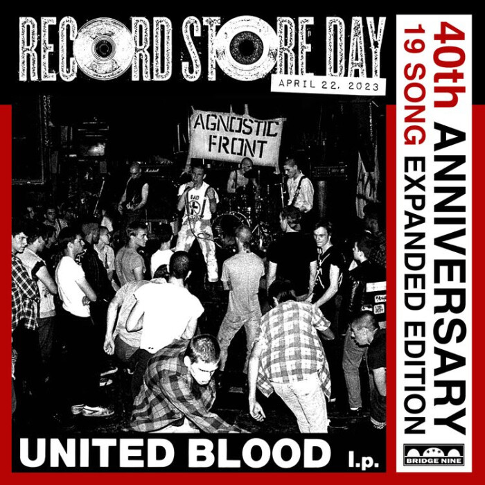 ﻿AGNOSTIC FRONT x BRIDGE NINE RECORDS ‘UNITED BLOOD’