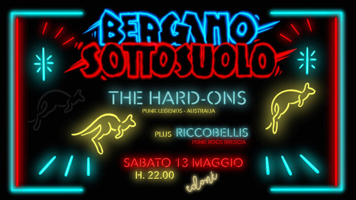 Unica data italiana per gli Hard-Ons, una delle più importanti band australiane! Sabato 13 Maggio all’Edoné di Bergamo