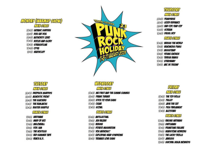 Punk Rock Holiday officially began!