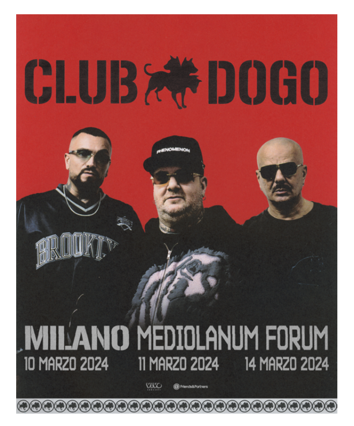 CLUB DOGO A MILANO FORUM MEDIOLANUM 10, 11, 14 MARZO 2024