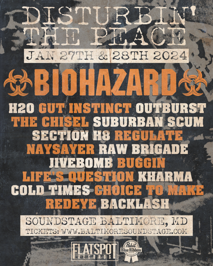 Baltimore festival Disturbin’ The Peace announces 2024 lineup w/ Biohazard, Gut Instinct, The Chisel + more