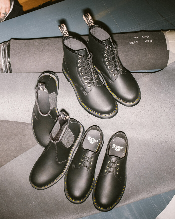 DR. MARTENS LANCIA LA COLLEZIONE GENIX NAPPA REALIZZATA CON MATERIALE DI SCARTO