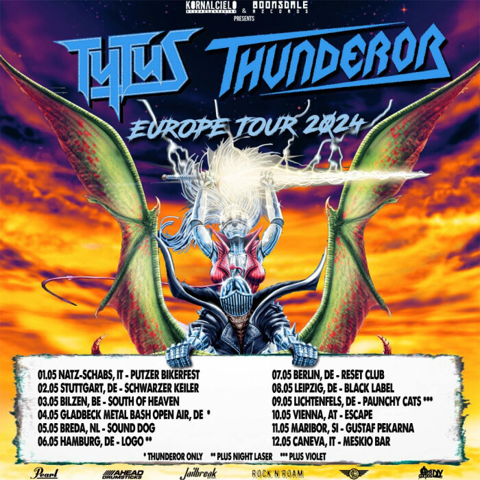 Italy’s Tytus unleashes NWOTHM fury with re-release of album ‘Rises’ + EU Tour Dates w/ Canada’s Thunderor