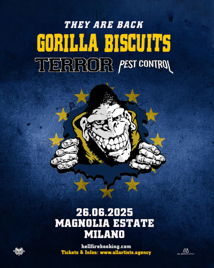 Gorilla Biscuits: Terror e Pest Control a Milano!