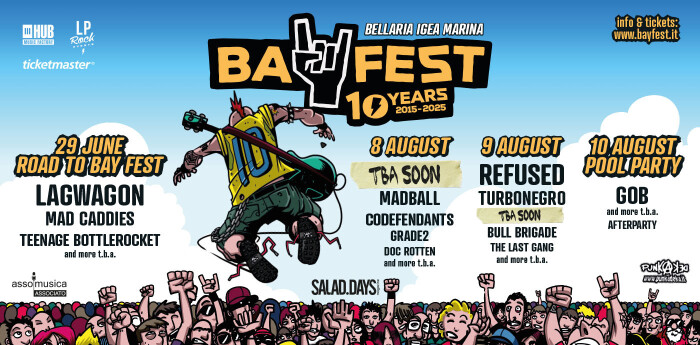 BAY FEST 2025: ANNUNCIATI NUOVI NOMI IN LINE-UP!