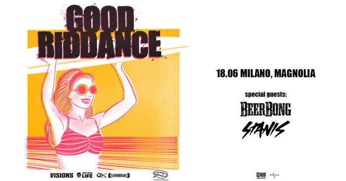 SVELATI GLI SPECIAL GUESTS DELLA DATA MILANESE DEI GOOD RIDDANCE
